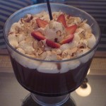 Trifle copa grande en crema de chocolate